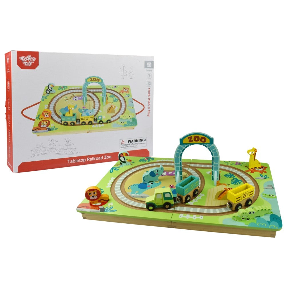 Kids Tabletop Zoo Railway Playset