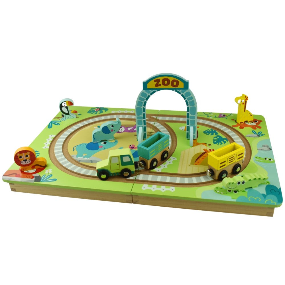 Kids Tabletop Zoo Railway Playset