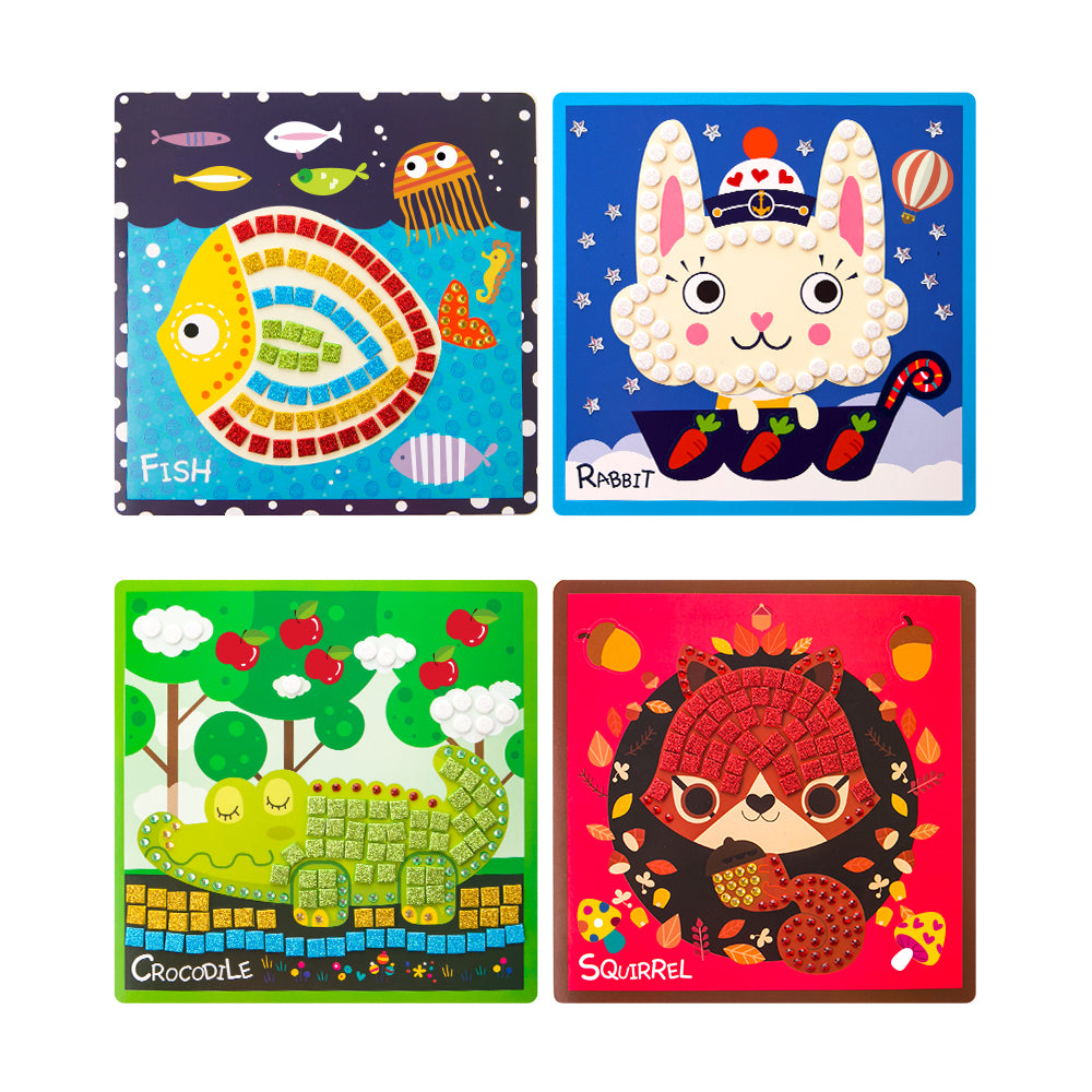 Kids Tiles & Stickers Mosaic Craft Kit