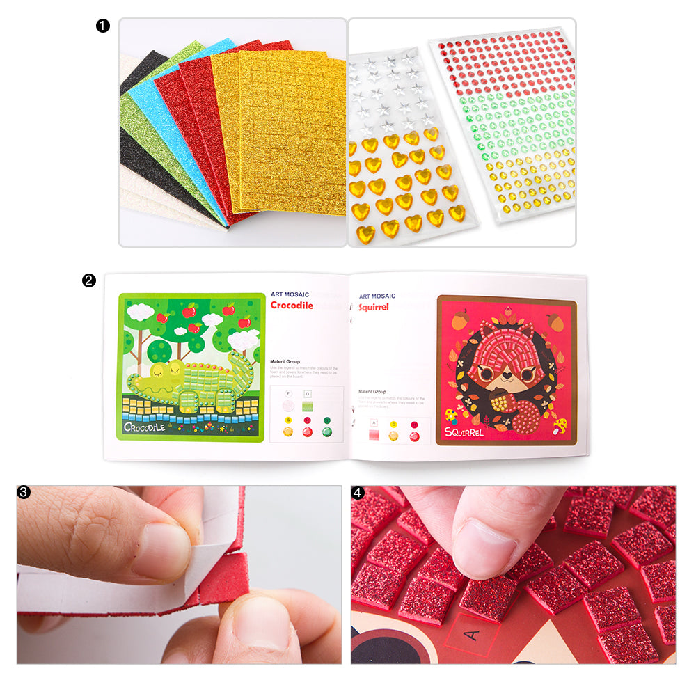 Kids Tiles & Stickers Mosaic Craft Kit