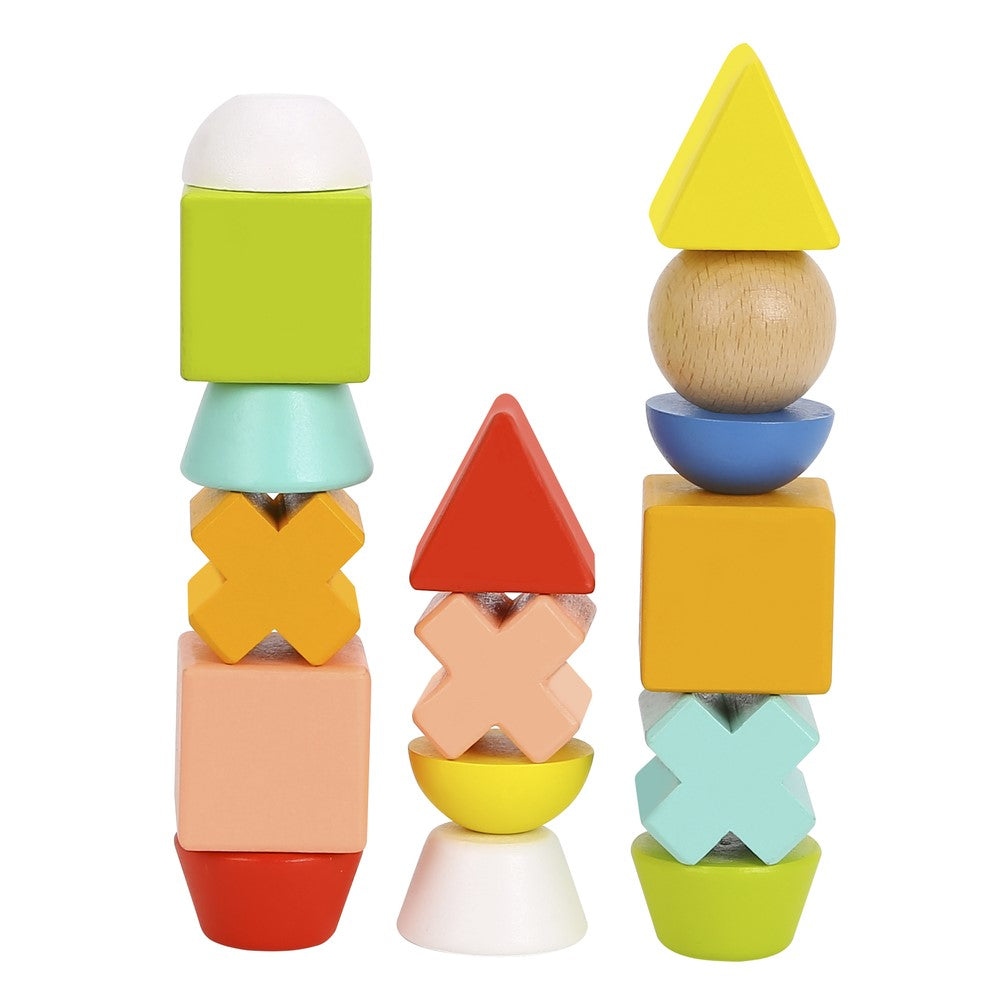 Kids Wooden Blocks Stacking Game
