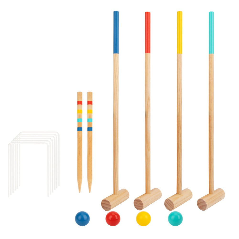 Kids Wooden Croquet Lawn Game