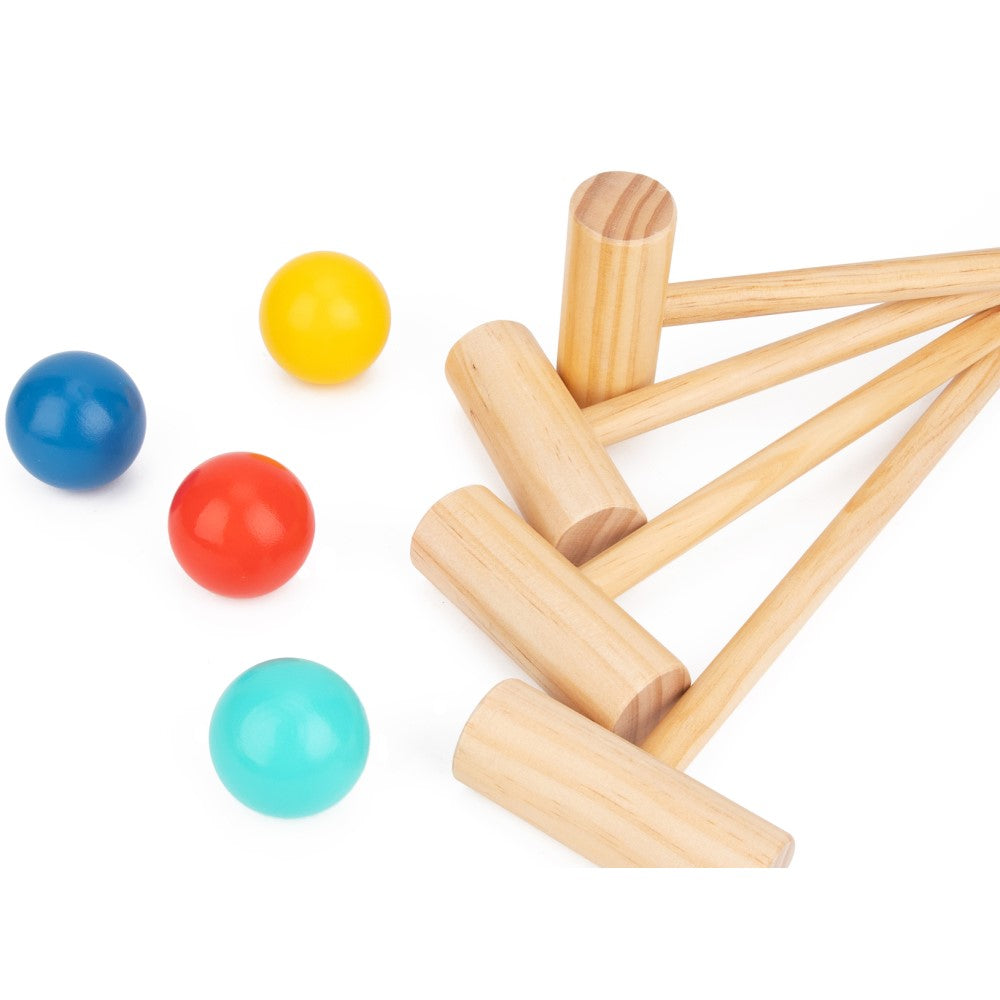 Kids Wooden Croquet Lawn Game