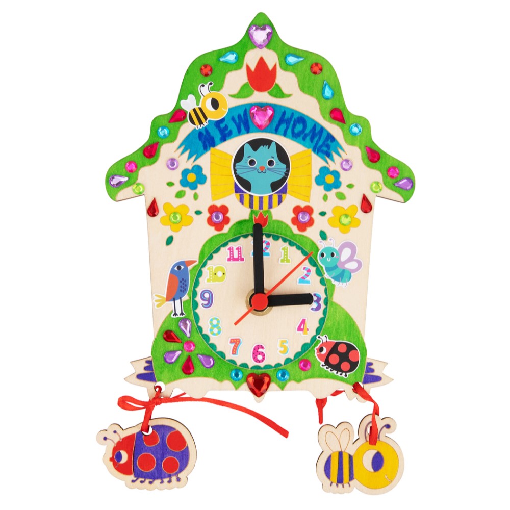 Kids Wooden DIY Paint Your Own Clock Kit