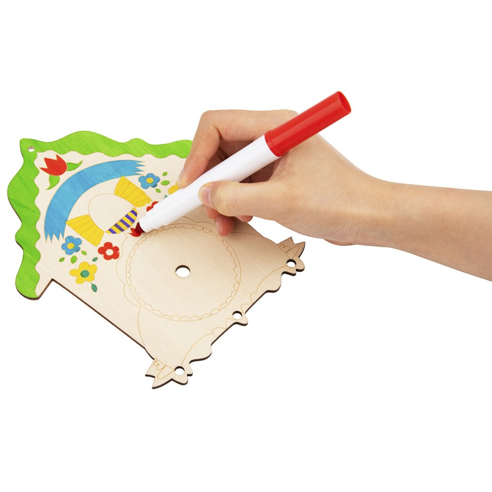 Kids Wooden DIY Paint Your Own Clock Kit