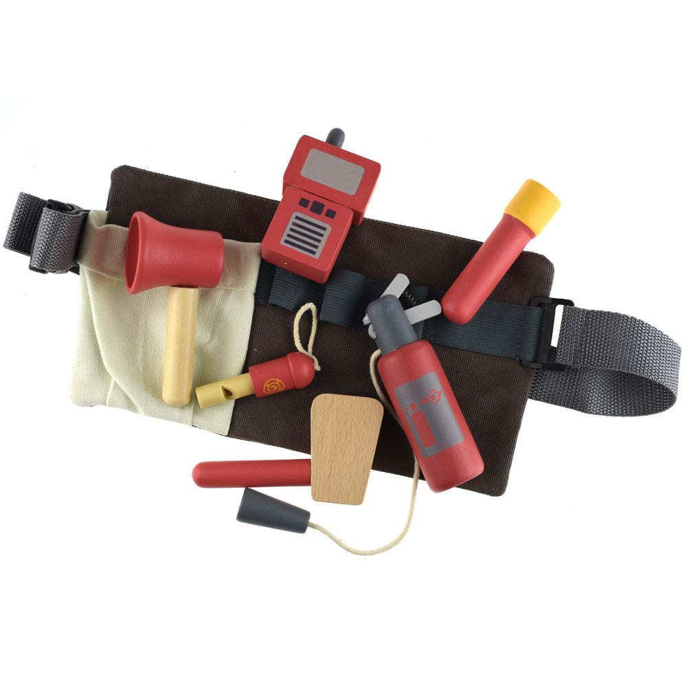 Kids Wooden Firefighter Belt Playset