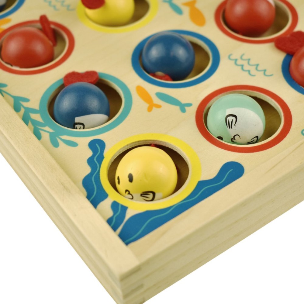 Kids Wooden Fish Diving Board Game