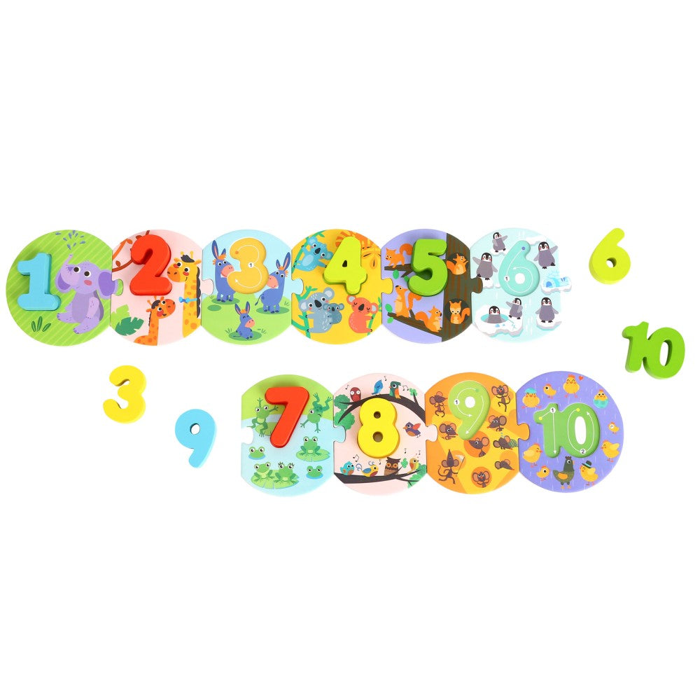 Kids Wooden Numbers Jigsaw Puzzle Game