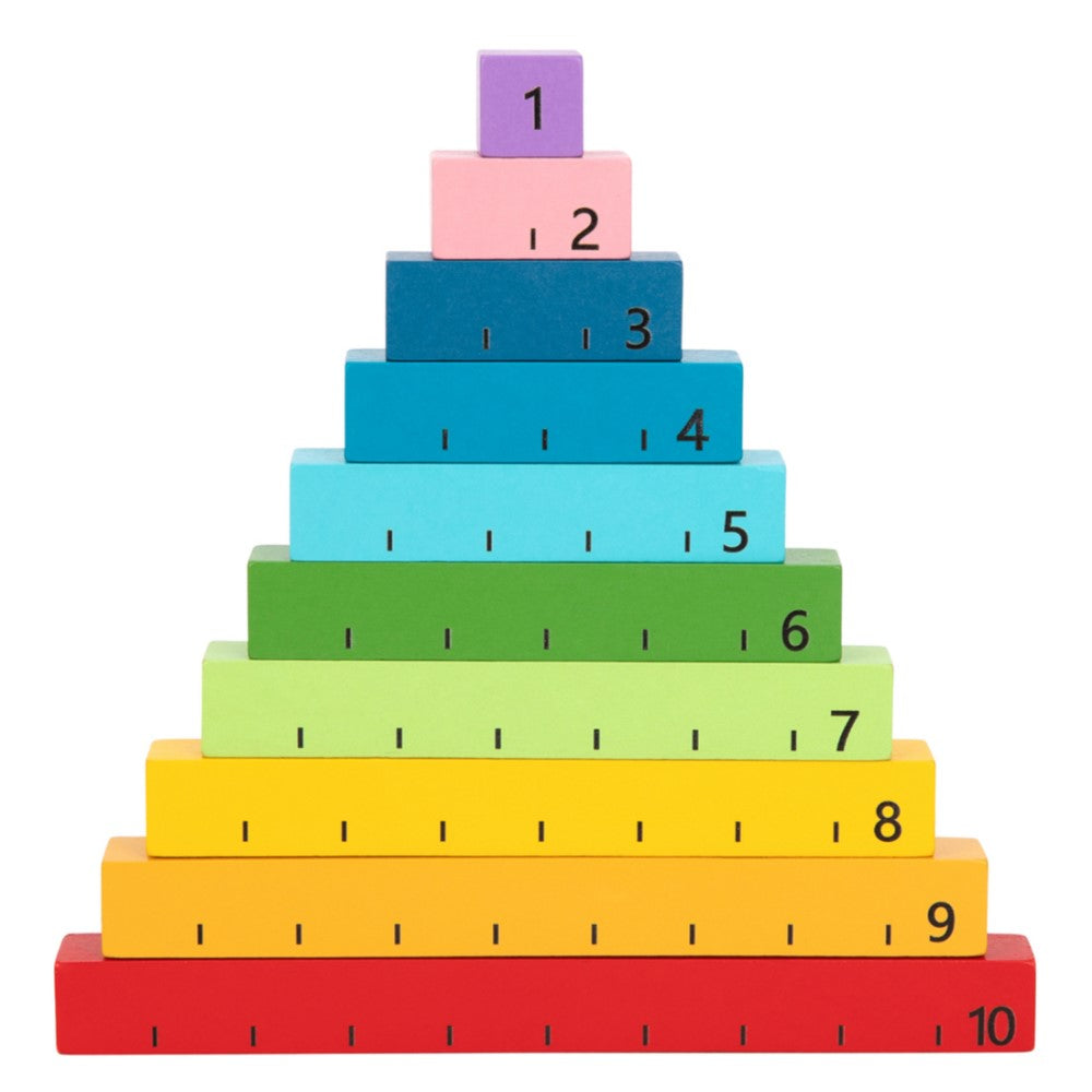 Kids Wooden Planks Maths Counting Game Tray