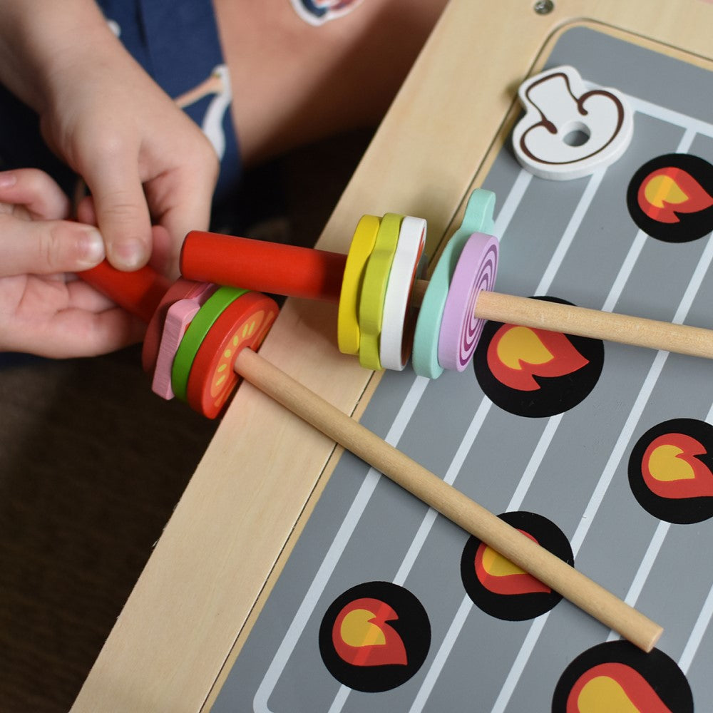 Kids Wooden Pretend & Play Kitchen & BBQ Playset