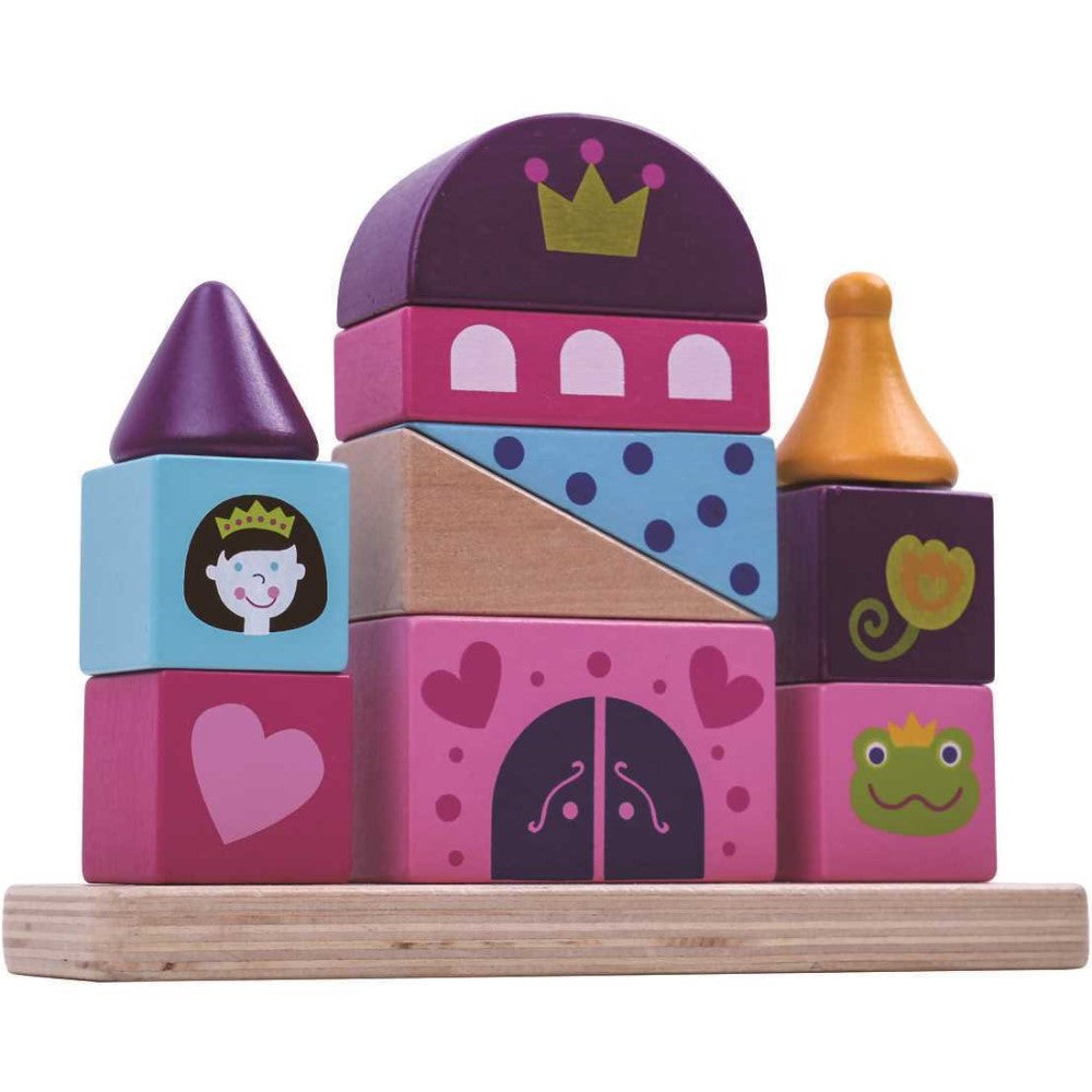 Toddlers Wooden Stacking Castle Tower