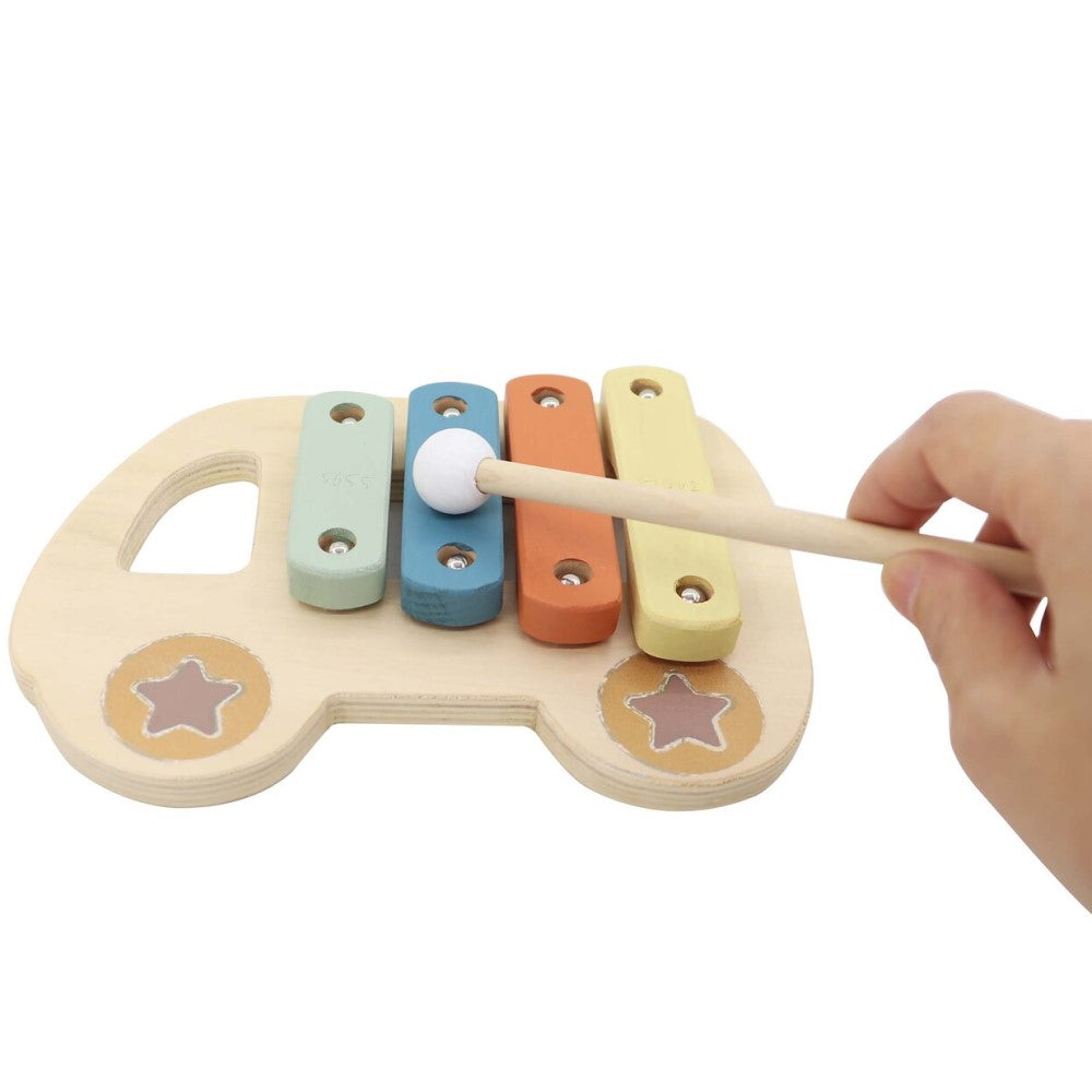 Kids Wooden Xylophone Car