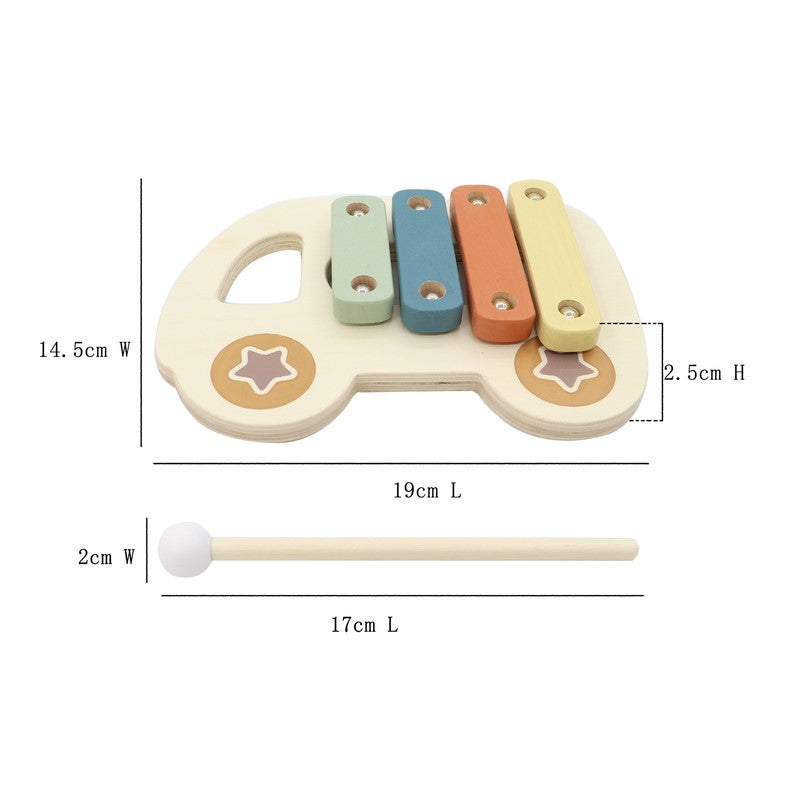 Kids Wooden Xylophone Car