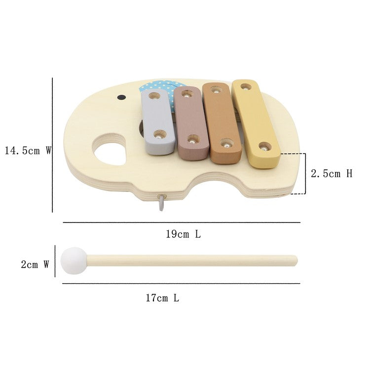 Kids Wooden Xylophone Elephant