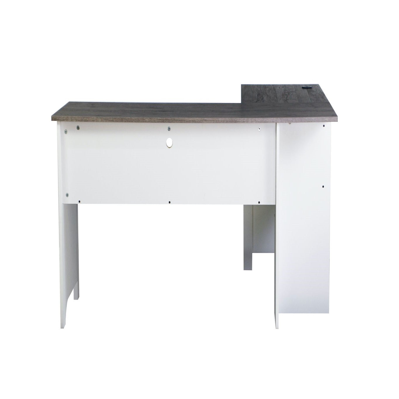 L-Shape Desk with Integrated USB Charging