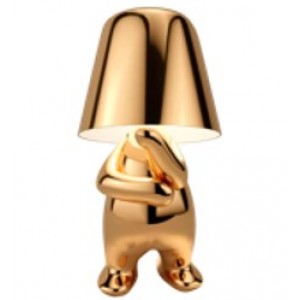 LED Standing Thinker Touch Lamp Gold