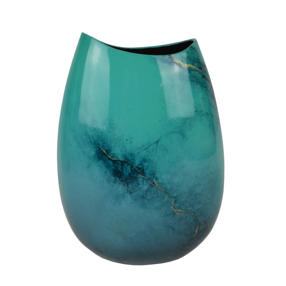 Lacquer Infinite Dance Unique Style Vase - Blue (Available in 2 Sizes)