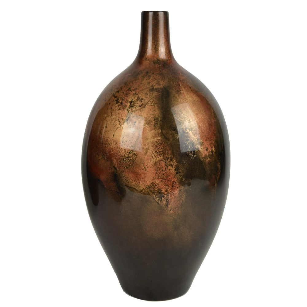 Lacquer Regal Apex Glossy Vase - Copper (Available in 2 Sizes)