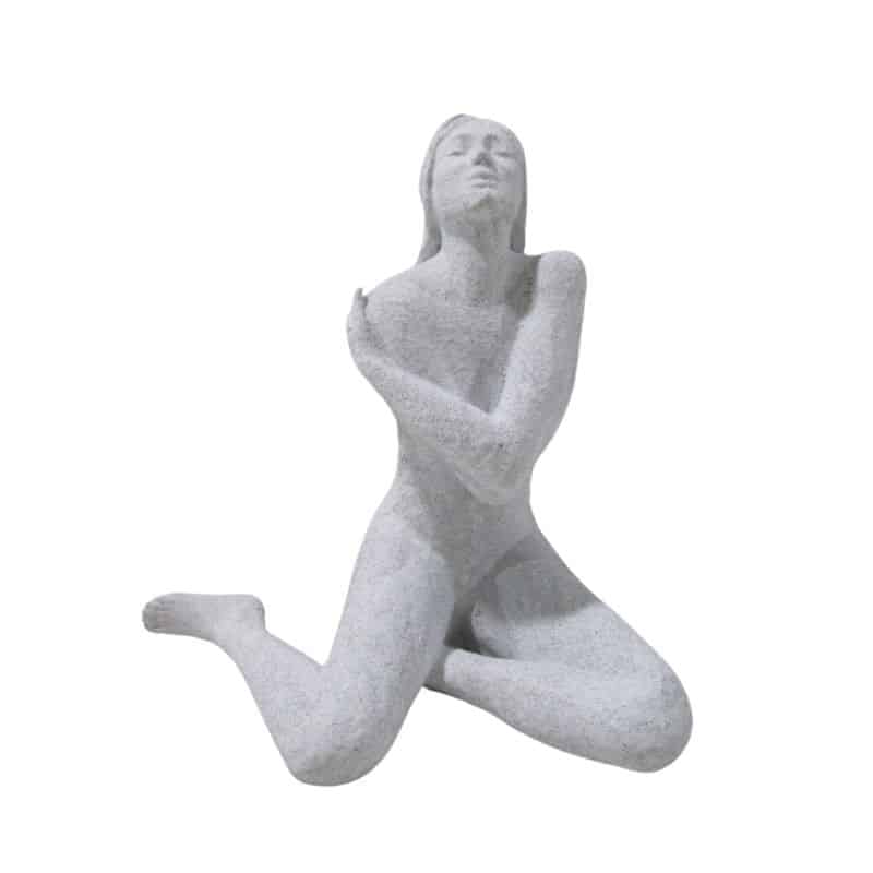 Lady Statue with Folded Arms Garden Decor