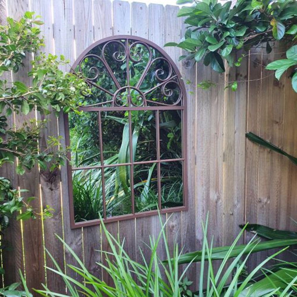 Large Graceful Arch Garden Mirror