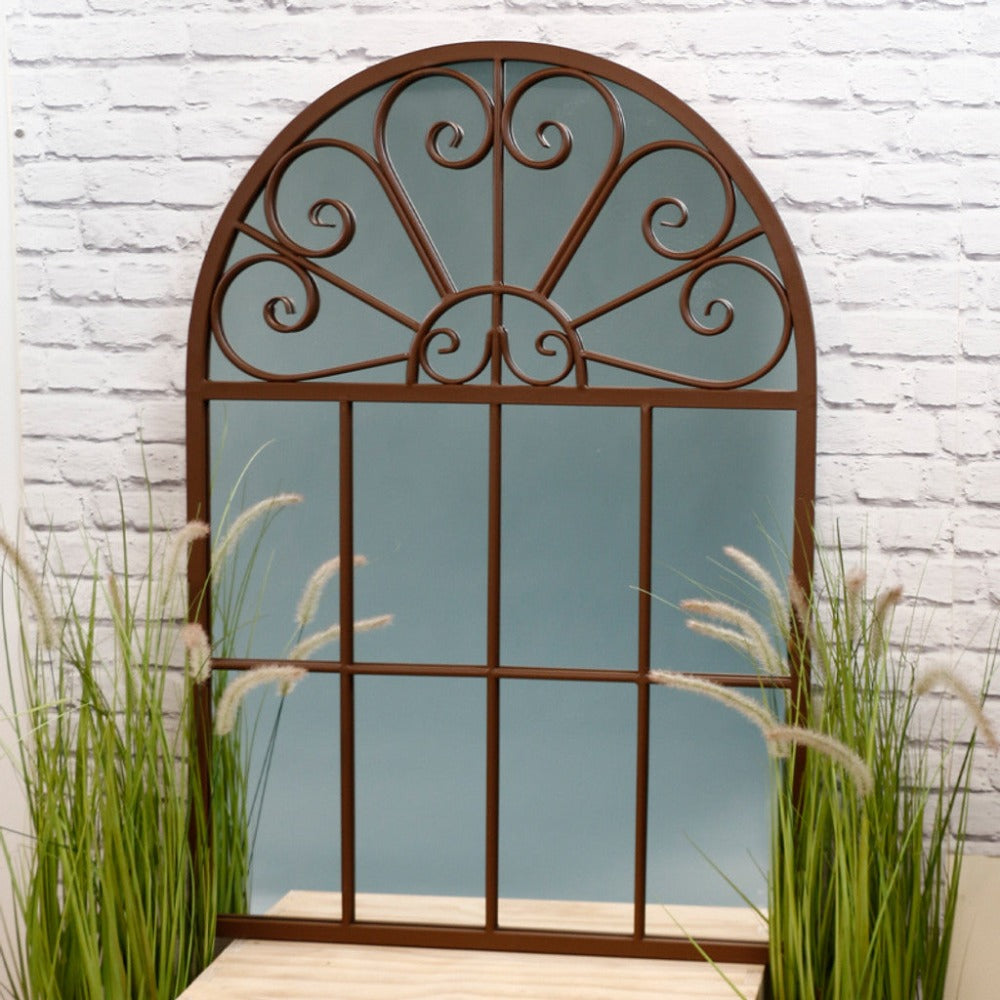 Large Graceful Arch Garden Mirror