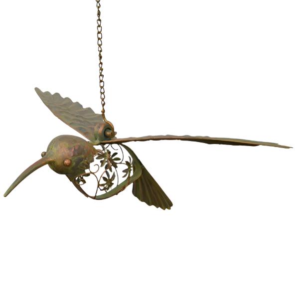 Large Metal Hanging Hummingbird