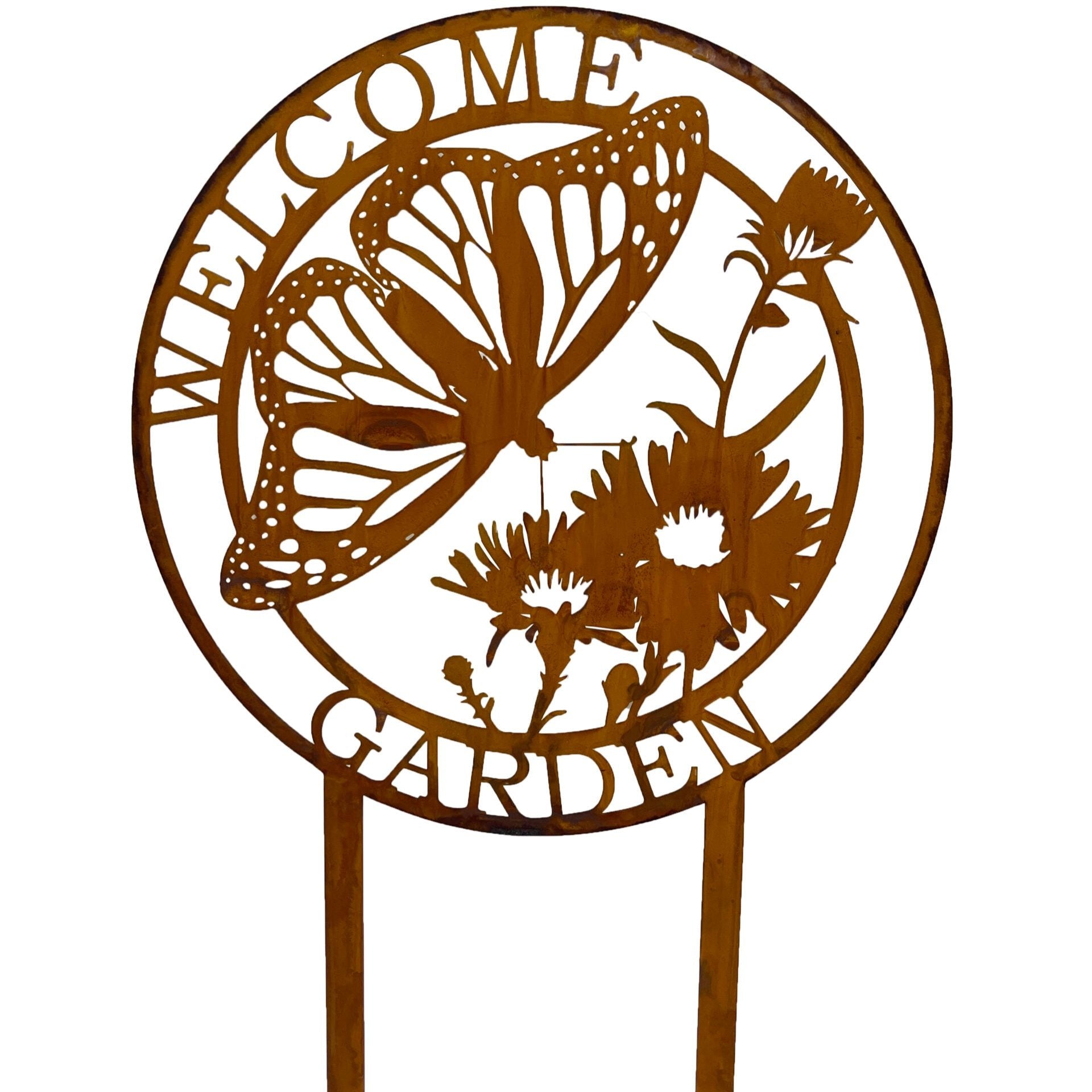 Laser-Cut-Butterfly-Garden-Stake - 80cms