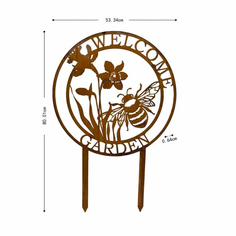 Laser-Cut-Dragonfly-Garden-Stake - 80cms