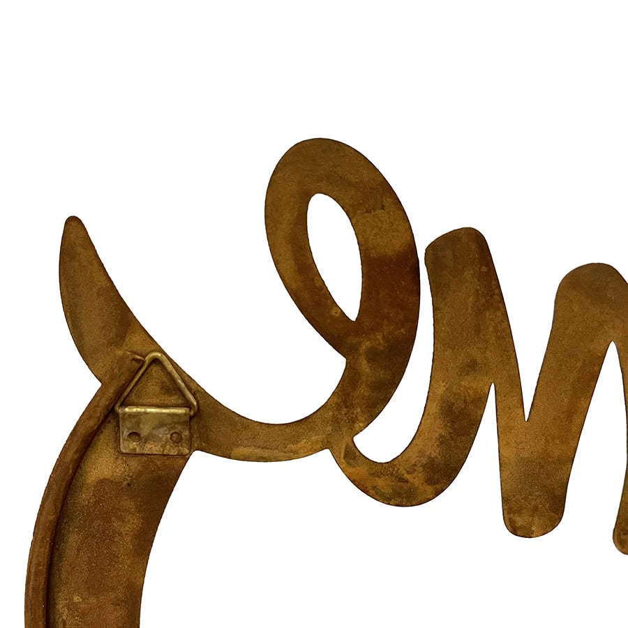 Laser-Cut Welcome With Cow & Windmill Wall Art