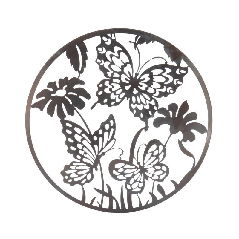 Laser-cut Round Butterflies Wall Art 60cms