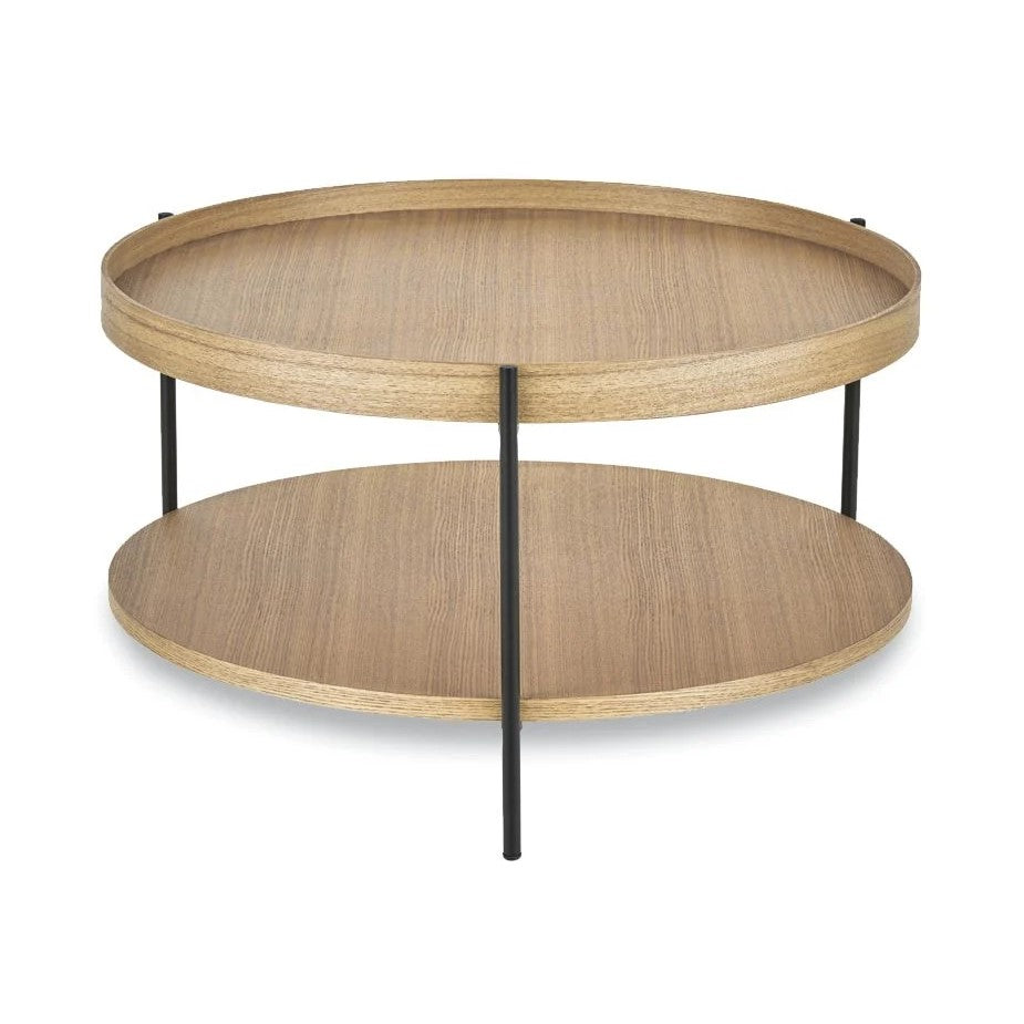 Layered Shadows Wooden Coffee Table 87cms (Available in 2 Colors)