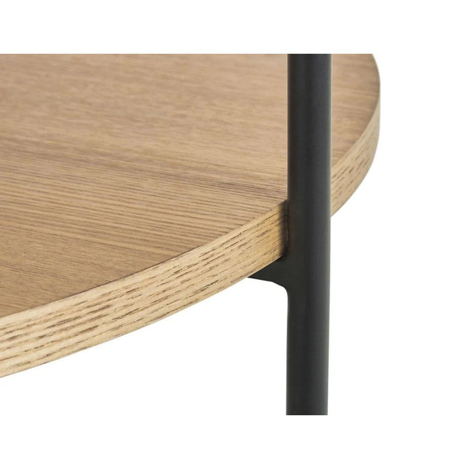 Layered Shadows Wooden Coffee Table 87cms (Available in 2 Colors)