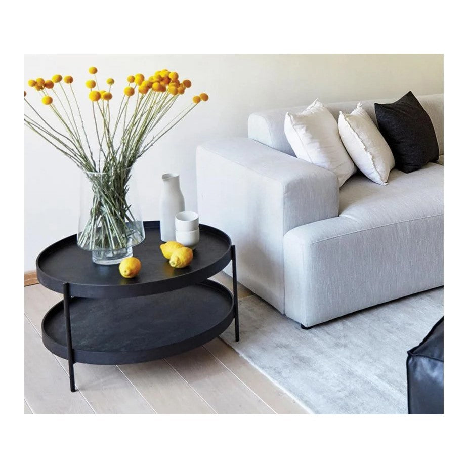 Layered Shadows Wooden Coffee Table 87cms (Available in 2 Colors)