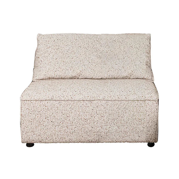 Layla Middle Piece Seat Modular Sofa - White