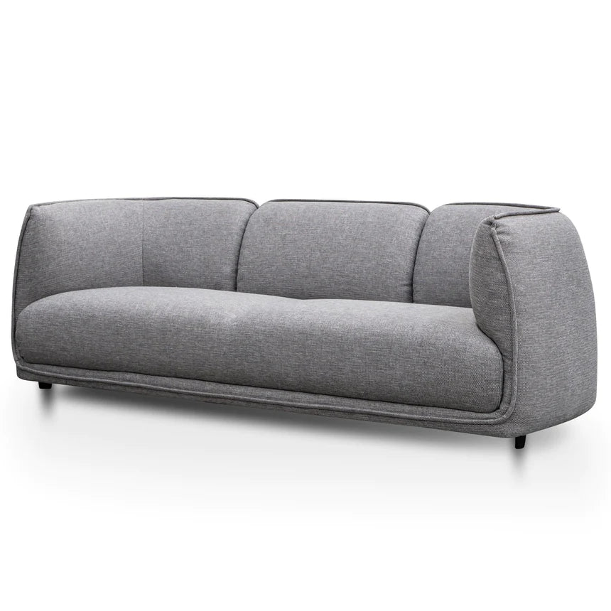 Leisure Luxe 3-Seater Comfy Sofa - Graphite Grey