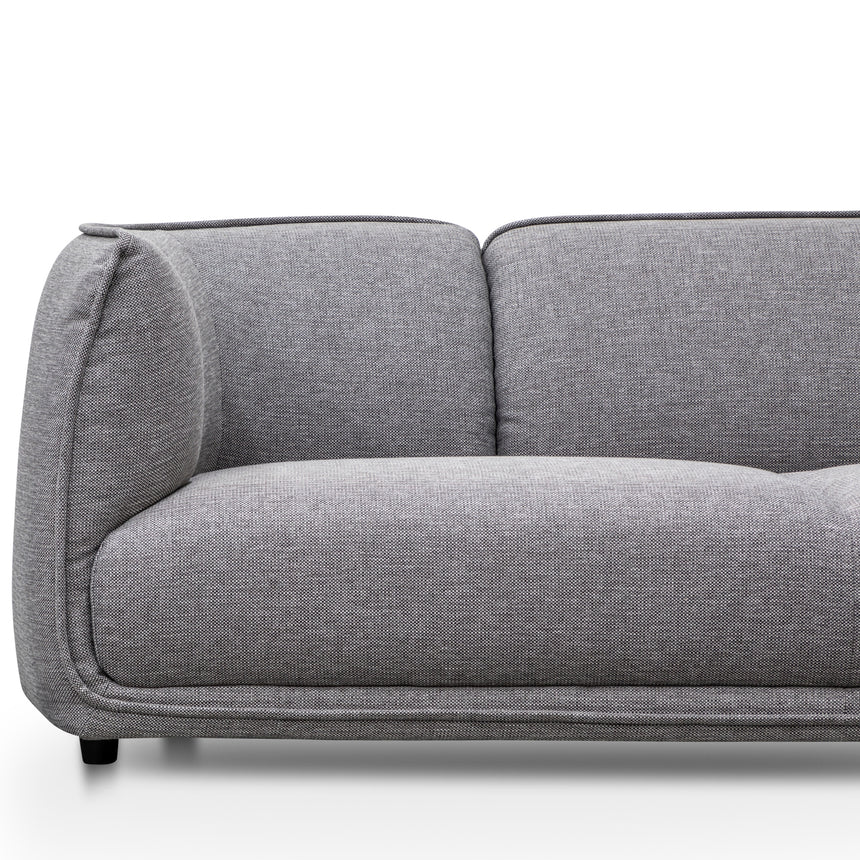 Leisure Luxe 3-Seater Comfy Sofa - Graphite Grey