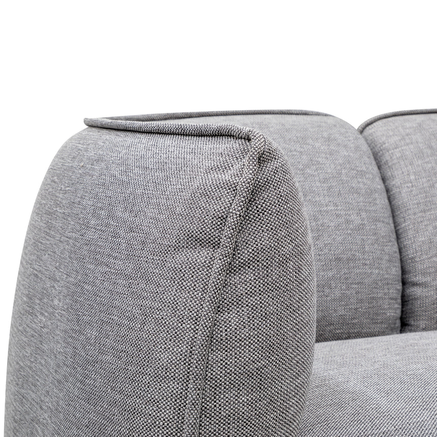 Leisure Luxe 3-Seater Comfy Sofa - Graphite Grey