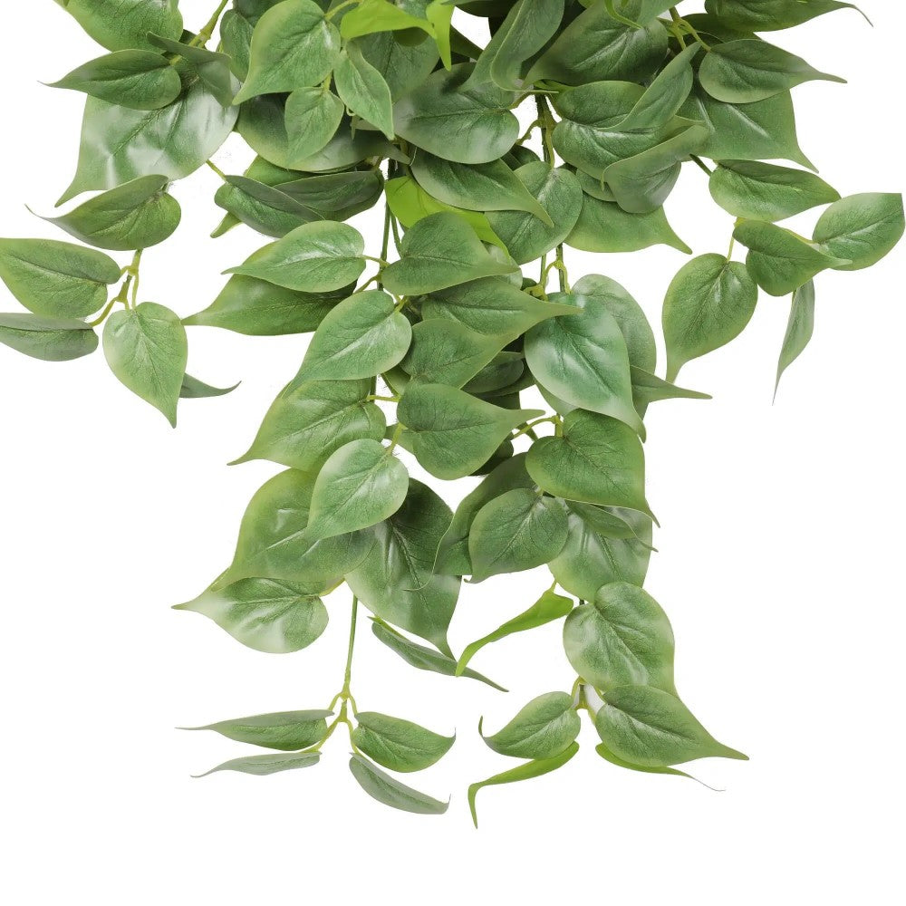 Lifelike Artificial Philodendron Hanging Bush 75cms