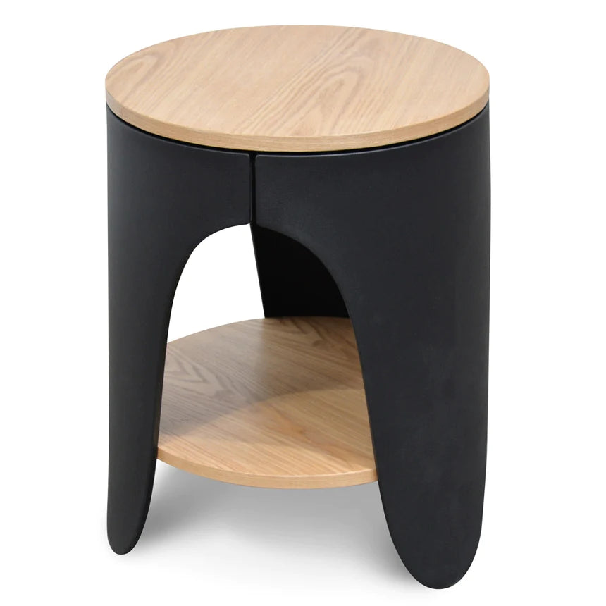 Lilliputian Luxe Side Table 40cms - Natural & Black
