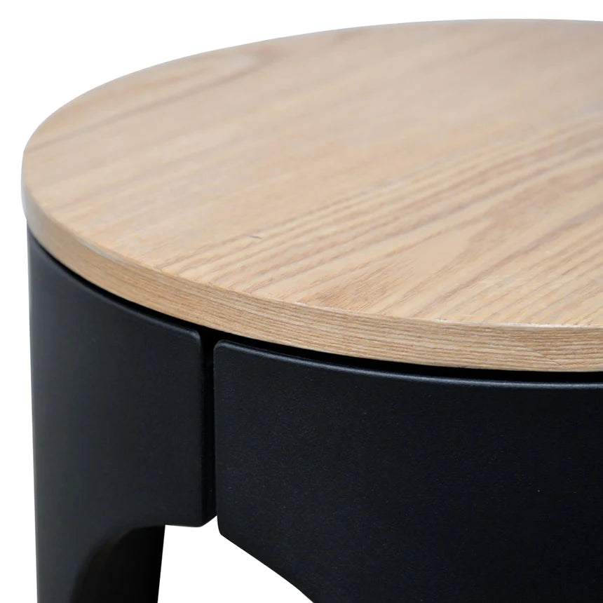 Lilliputian Luxe Side Table 40cms - Natural & Black
