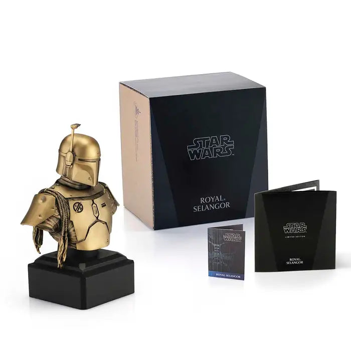 Limited Edition Boba Fett Pewter Bust - Gold