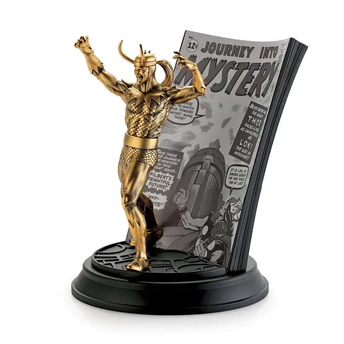 Limited Edition Gilt Loki Journey into Mystery Pewter Figurine - Gold