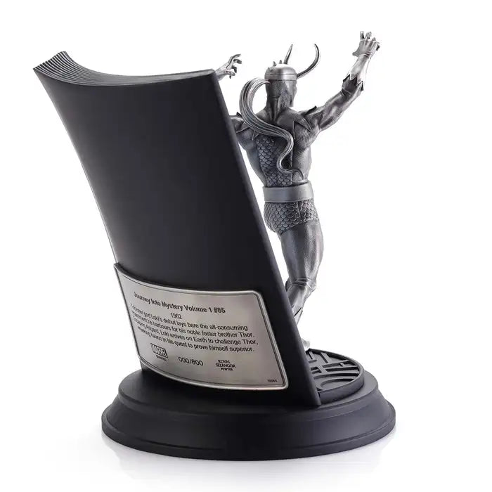 Limited Edition Gilt Loki Journey into Mystery Pewter Figurine - Silver