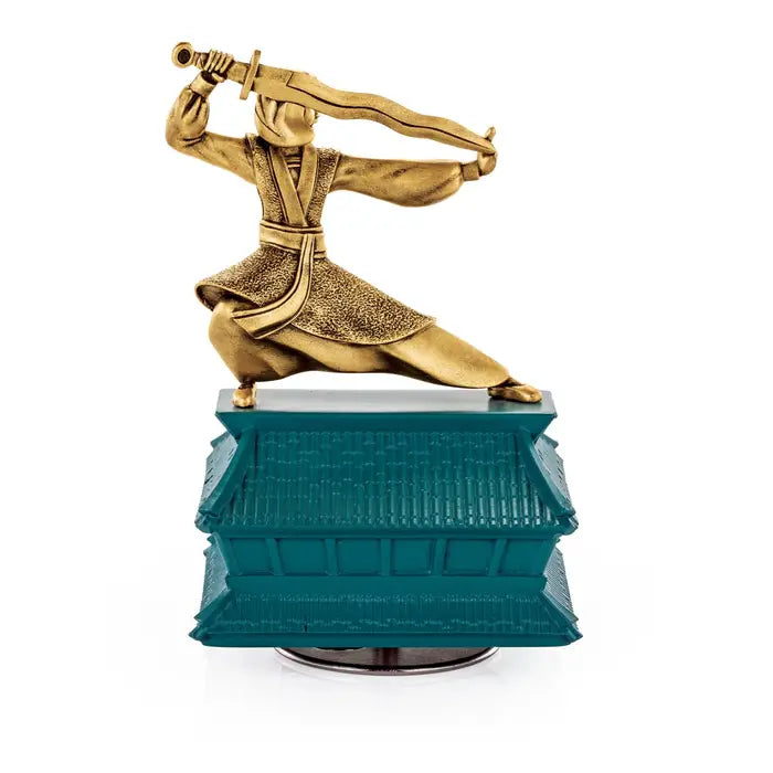 Limited Edition Gilt Mulan Pewter Music Carousel - Gold