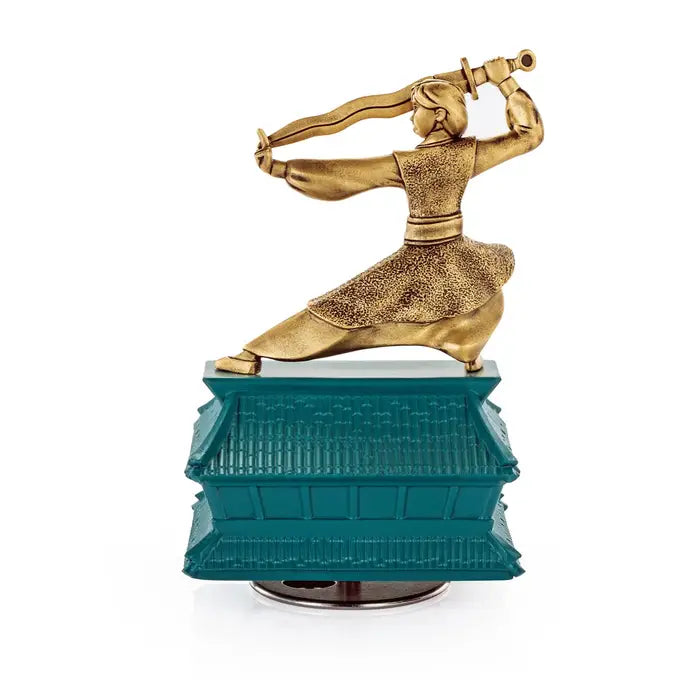 Limited Edition Gilt Mulan Pewter Music Carousel - Gold