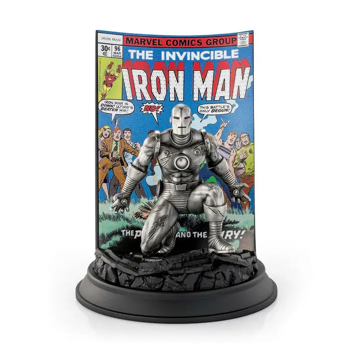 Limited Edition Gilt The Invincible Iron Man Pewter Figurine - Silver