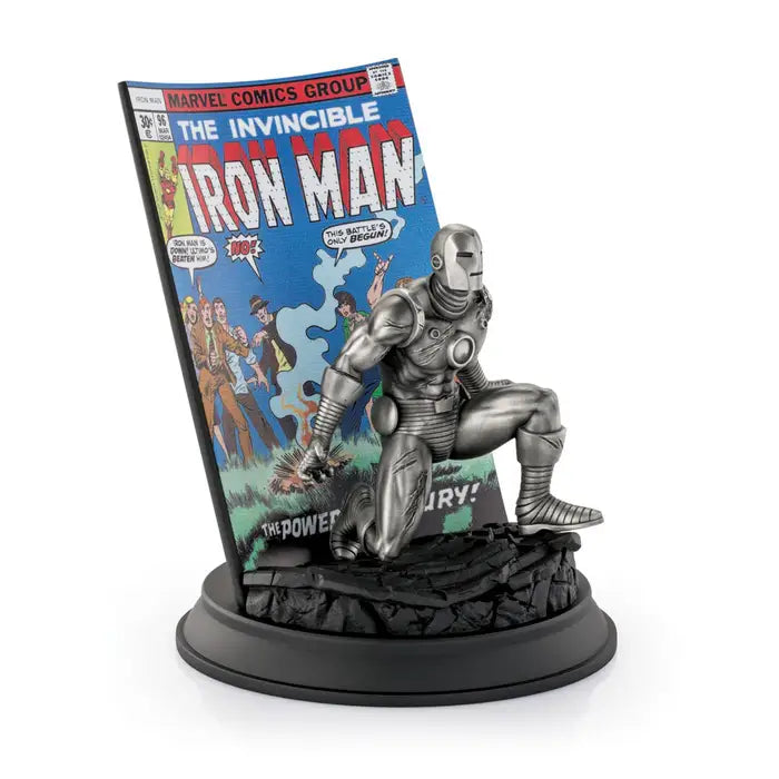 Limited Edition Gilt The Invincible Iron Man Pewter Figurine - Silver