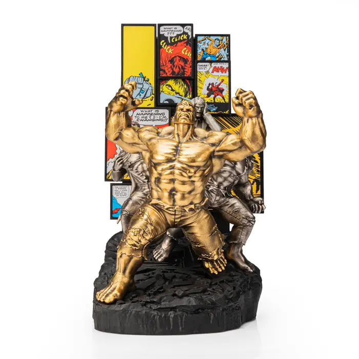 Limited Edition Incredible Hulk Origins Pewter Figurine - Gold