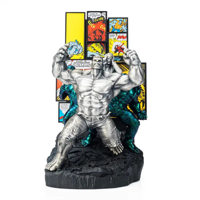 Limited Edition Incredible Hulk Origins Pewter Figurine - Silver