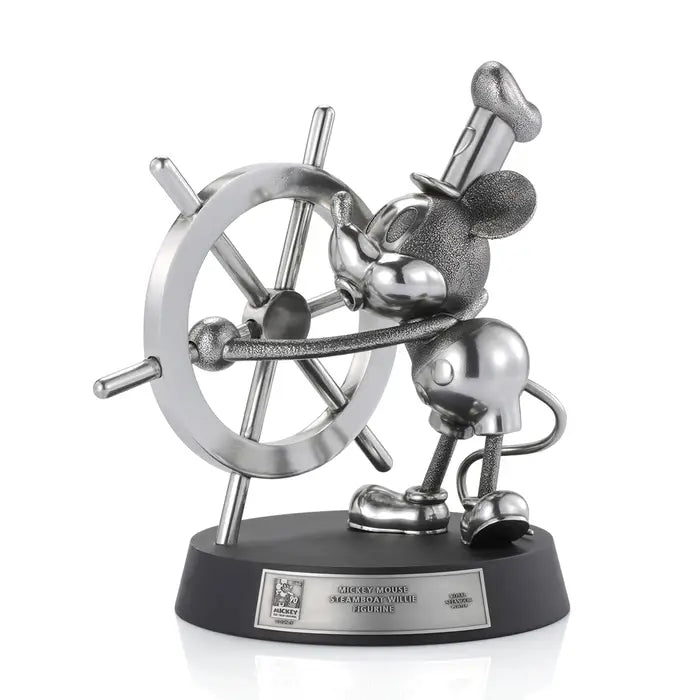 Limited Edition Mickey Mouse Steamboat Willie Pewter Figurine